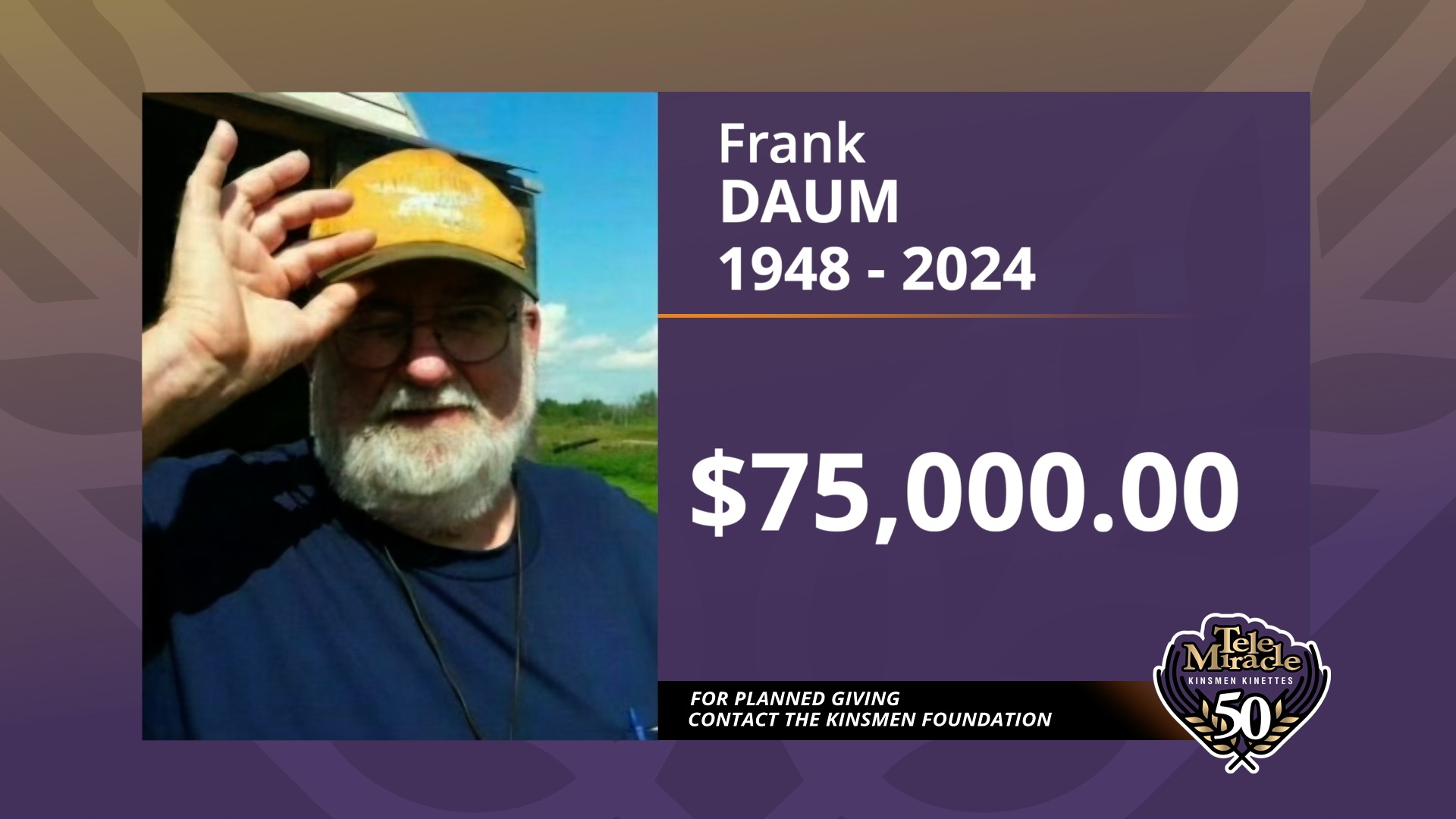 TM 50 Bequest Frank Daum Donation