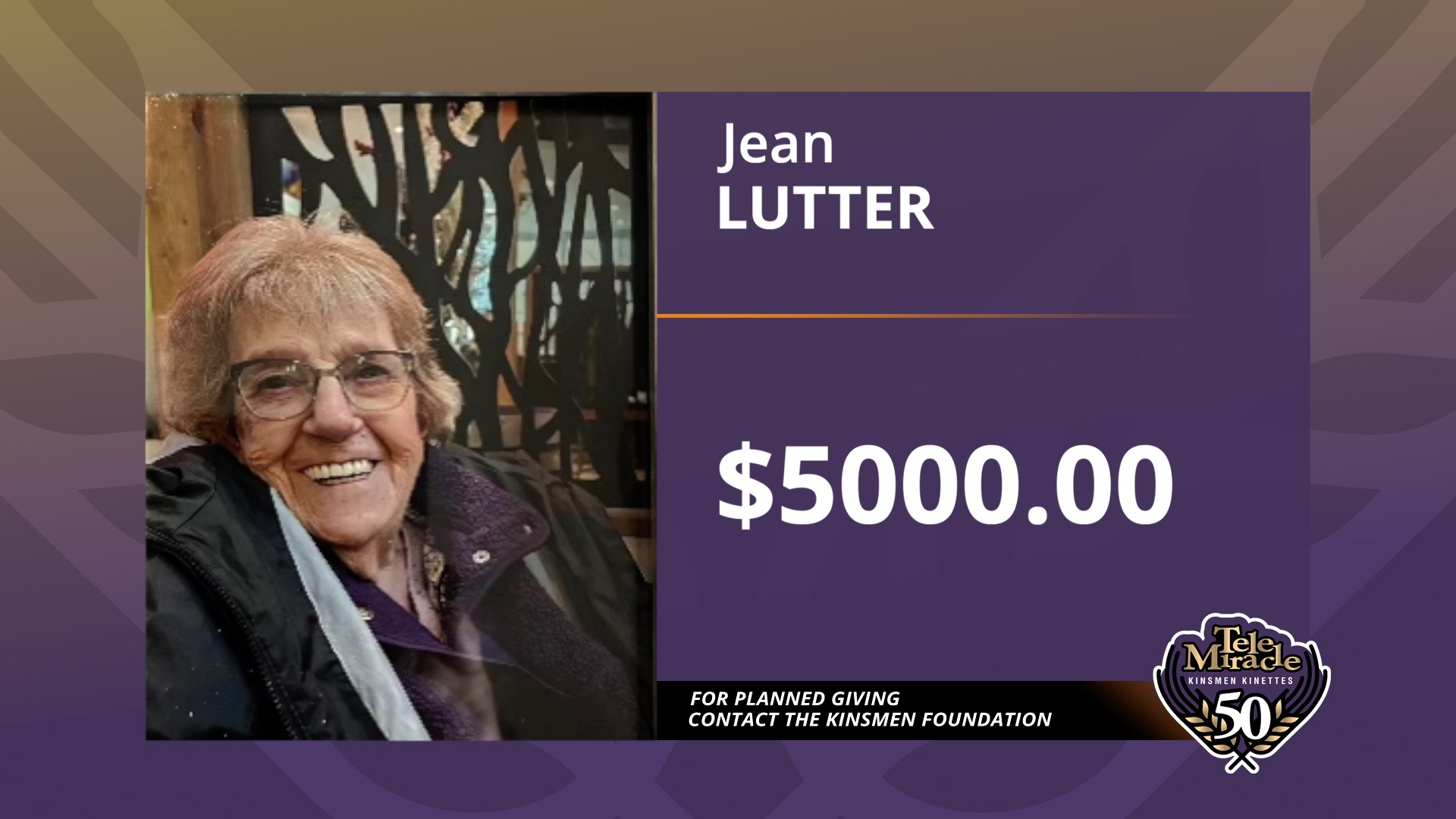 TM 50 Bequest Jean Lutter Donation