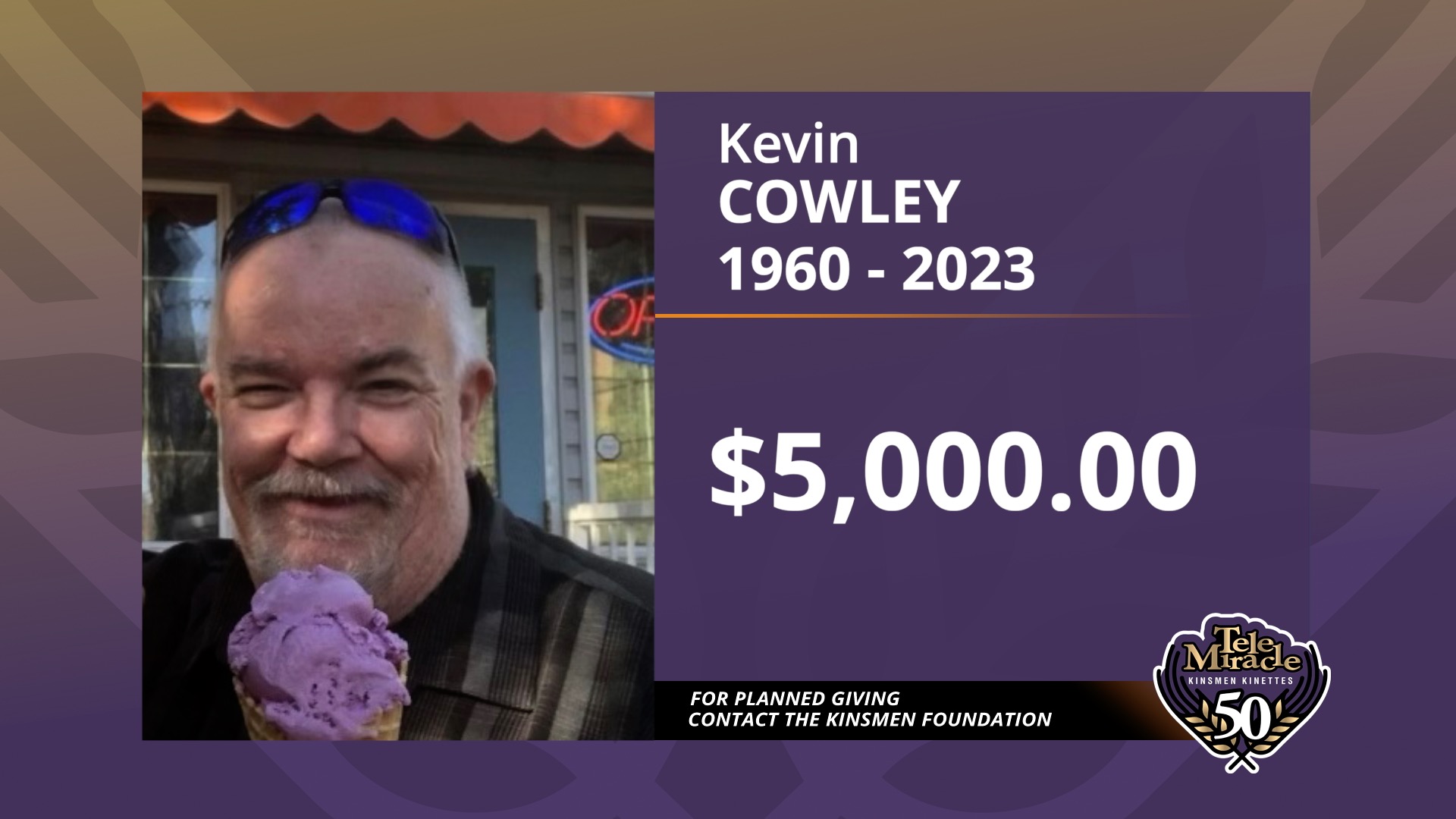 TM 50 Bequest Kevin Cowley Donation