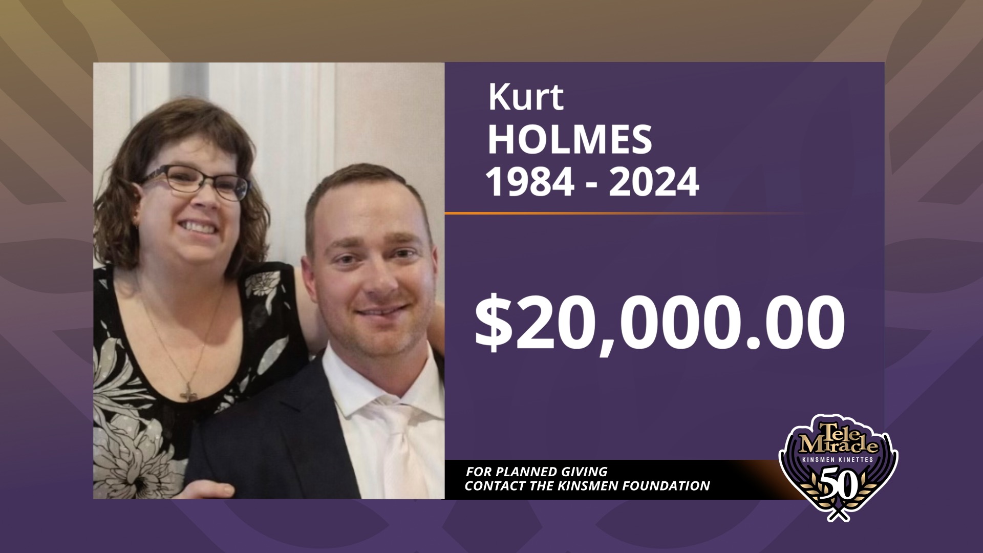 TM 50 Bequest Kurt Holmes Donation