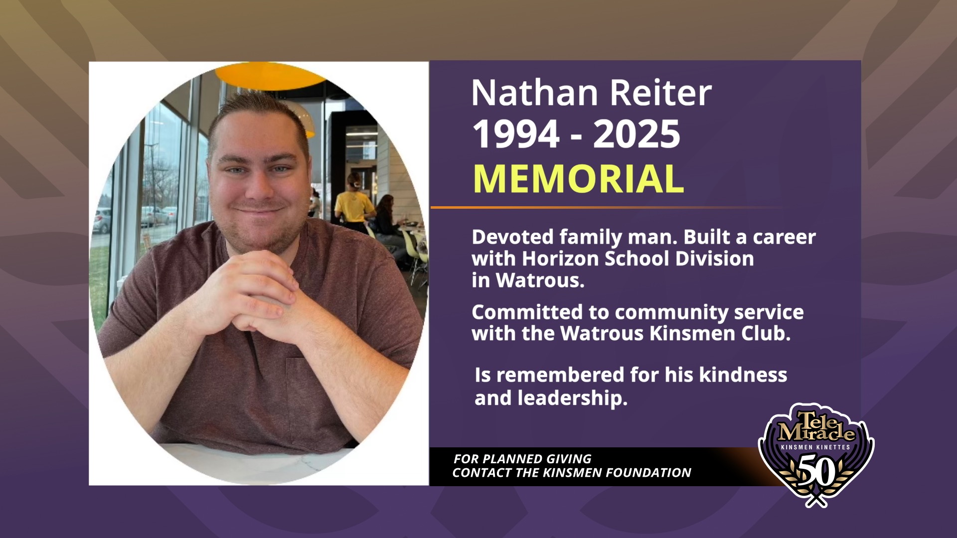 TM 50 Bequest Nathan Reiter Bio