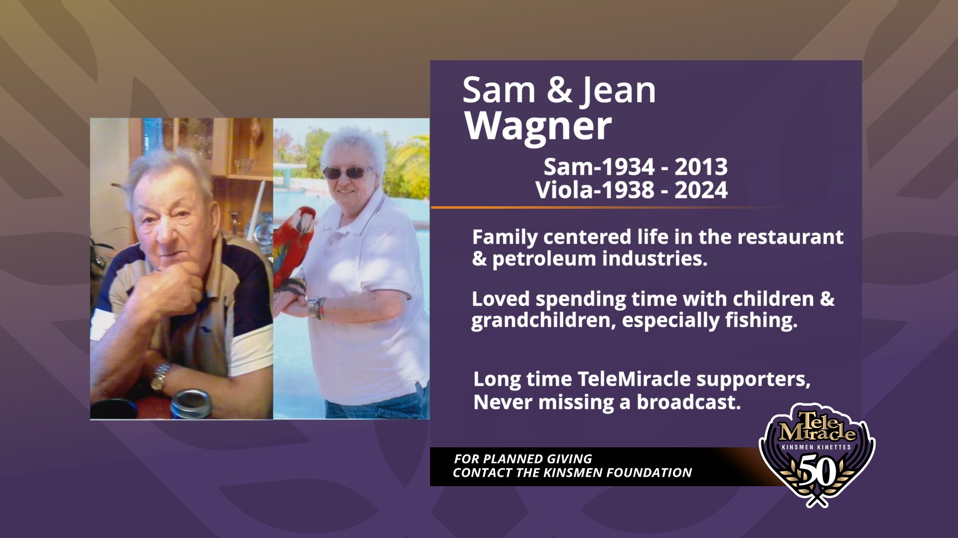 Tm 50 Bequest Sam & Jean Wagner Bio